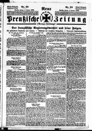 Neue preußische Zeitung vom 13.01.1922