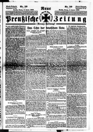 Neue preußische Zeitung vom 30.01.1922
