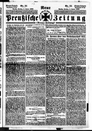 Neue preußische Zeitung vom 31.01.1922