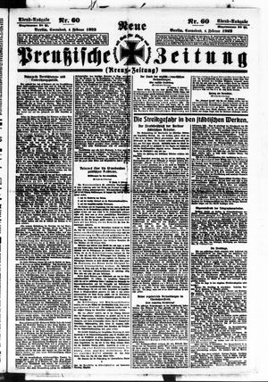 Neue preußische Zeitung vom 04.02.1922
