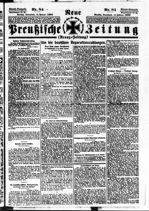 Neue preußische Zeitung vom 18.02.1922