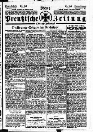 Neue preußische Zeitung on Feb 22, 1922