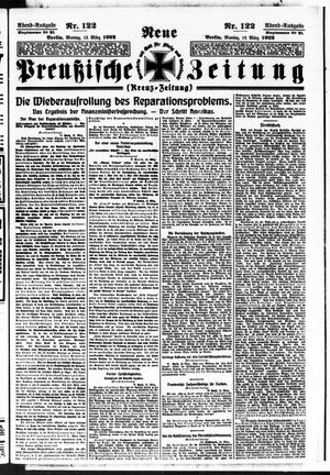 Neue preußische Zeitung vom 13.03.1922