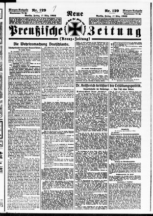 Neue preußische Zeitung vom 17.03.1922