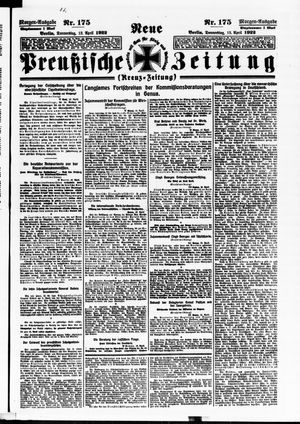 Neue preußische Zeitung vom 13.04.1922