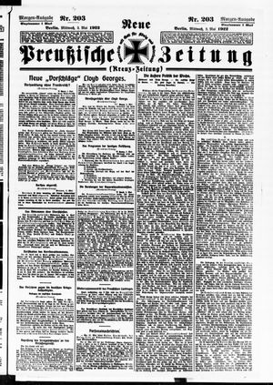 Neue preußische Zeitung vom 03.05.1922