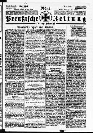 Neue preußische Zeitung vom 03.05.1922