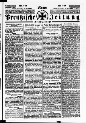 Neue preußische Zeitung vom 25.05.1922