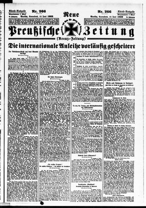 Neue preußische Zeitung vom 10.06.1922