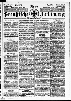 Neue preußische Zeitung vom 16.06.1922