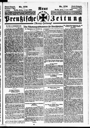 Neue preußische Zeitung vom 16.06.1922
