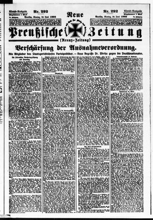 Neue preußische Zeitung vom 26.06.1922