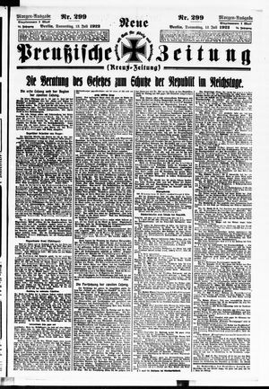 Neue preußische Zeitung vom 13.07.1922