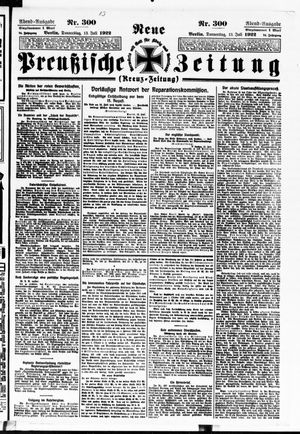 Neue preußische Zeitung vom 13.07.1922