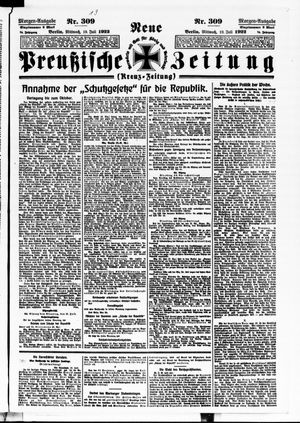Neue preußische Zeitung vom 19.07.1922