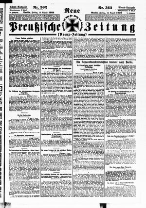 Neue preußische Zeitung vom 18.08.1922