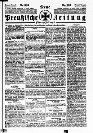Neue preußische Zeitung vom 19.08.1922