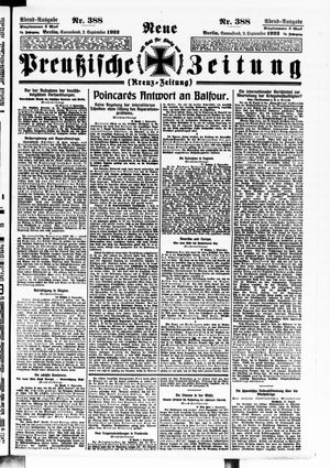 Neue preußische Zeitung vom 02.09.1922