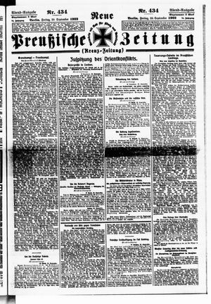 Neue preußische Zeitung vom 29.09.1922