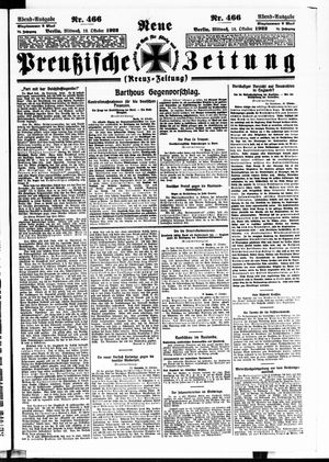 Neue preußische Zeitung vom 18.10.1922