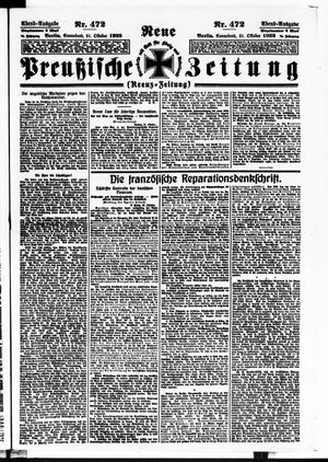 Neue preußische Zeitung vom 21.10.1922