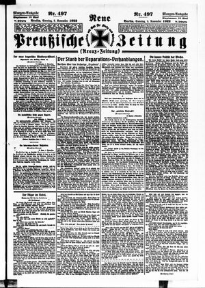 Neue preußische Zeitung vom 05.11.1922