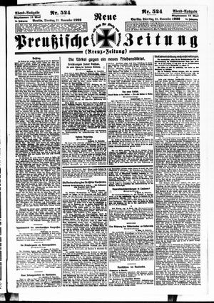 Neue preußische Zeitung vom 21.11.1922