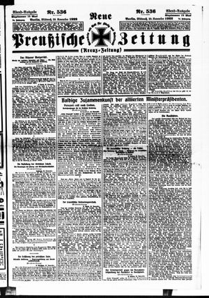 Neue preußische Zeitung vom 29.11.1922