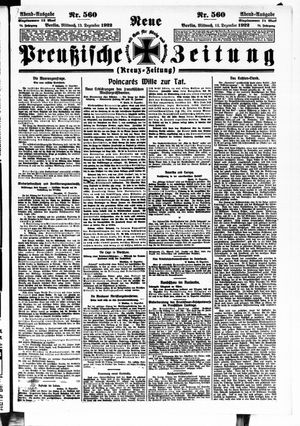 Neue preußische Zeitung vom 13.12.1922