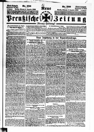 Neue preußische Zeitung vom 27.12.1922