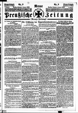 Neue preußische Zeitung vom 03.01.1923