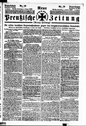 Neue preußische Zeitung vom 11.01.1923
