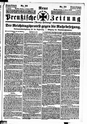 Neue preußische Zeitung vom 14.01.1923