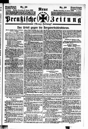 Neue preußische Zeitung vom 25.01.1923