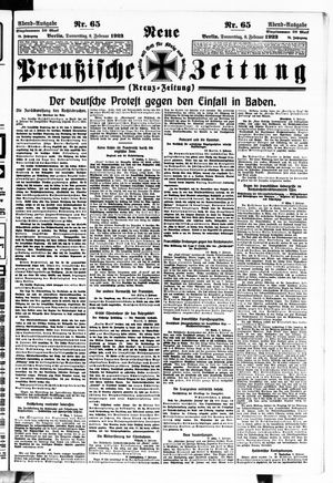 Neue preußische Zeitung vom 08.02.1923