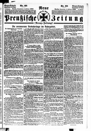 Neue preußische Zeitung vom 10.02.1923