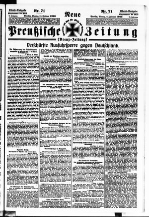 Neue preußische Zeitung vom 12.02.1923