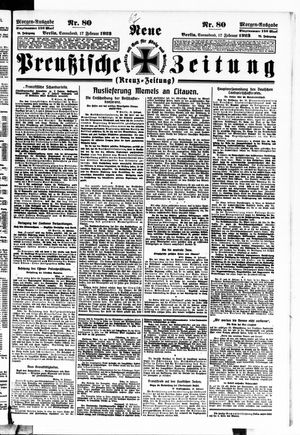 Neue preußische Zeitung vom 17.02.1923