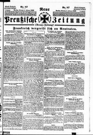 Neue preußische Zeitung vom 21.02.1923