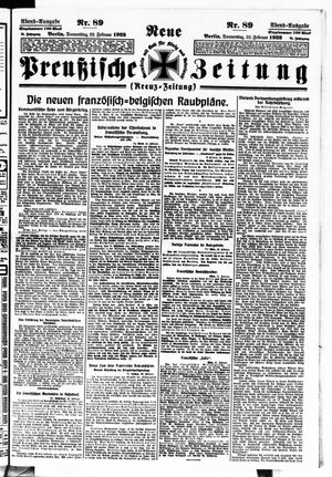 Neue preußische Zeitung vom 22.02.1923