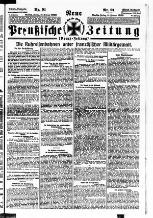 Neue preußische Zeitung vom 23.02.1923