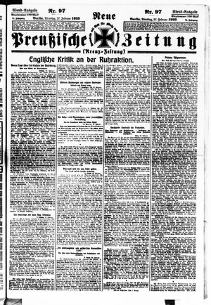 Neue preußische Zeitung vom 27.02.1923