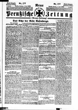 Neue preußische Zeitung vom 17.04.1923