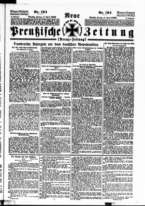 Neue preußische Zeitung vom 27.04.1923