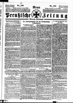 Neue preußische Zeitung vom 28.04.1923