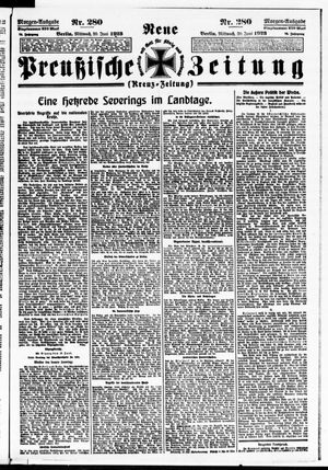 Neue preußische Zeitung vom 20.06.1923
