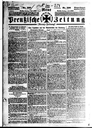 Neue preußische Zeitung vom 01.07.1923