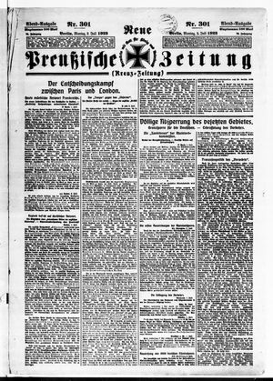 Neue preußische Zeitung vom 02.07.1923