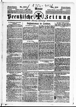 Neue preußische Zeitung vom 01.08.1923
