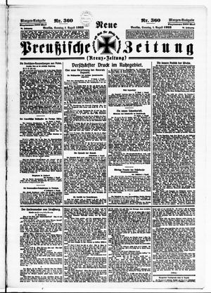 Neue preußische Zeitung vom 05.08.1923